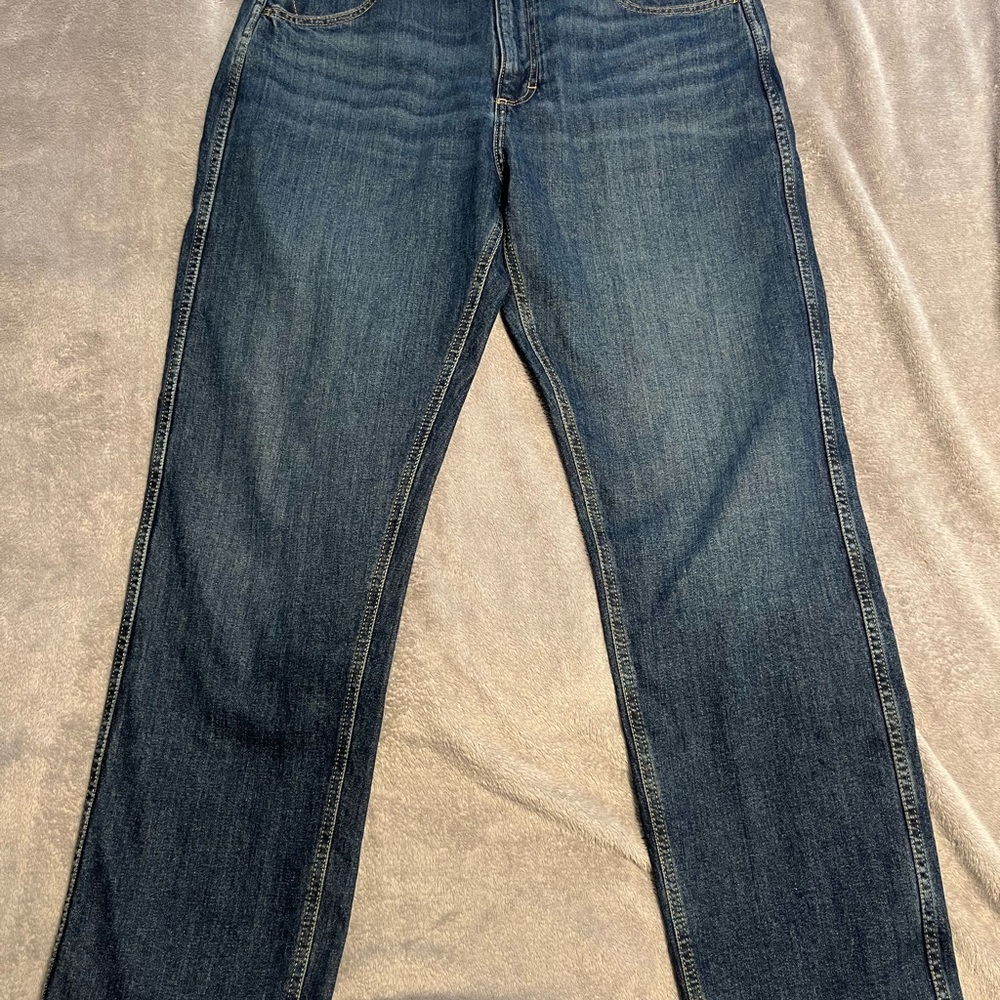 Wrangler Men's Dark Blue Straight Jeans 34x32